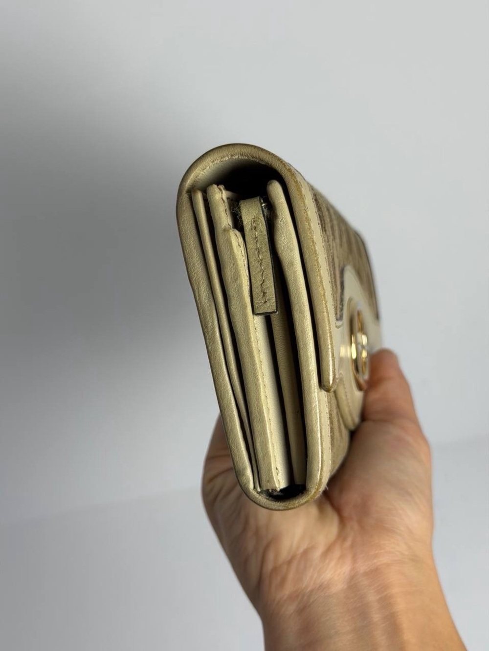 Gucci Sukey Beige GG Canvas Continental Wallet - Picture 5 of 14